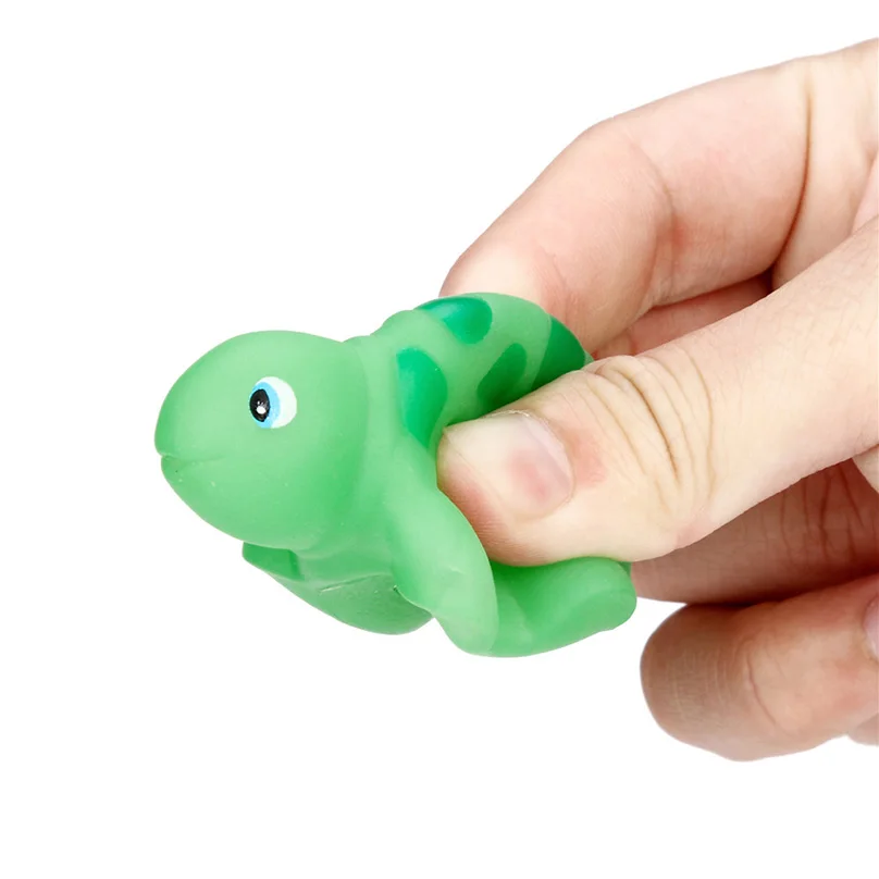 Классическая Детская игрушка для воды купания с животными черепашками резиновые