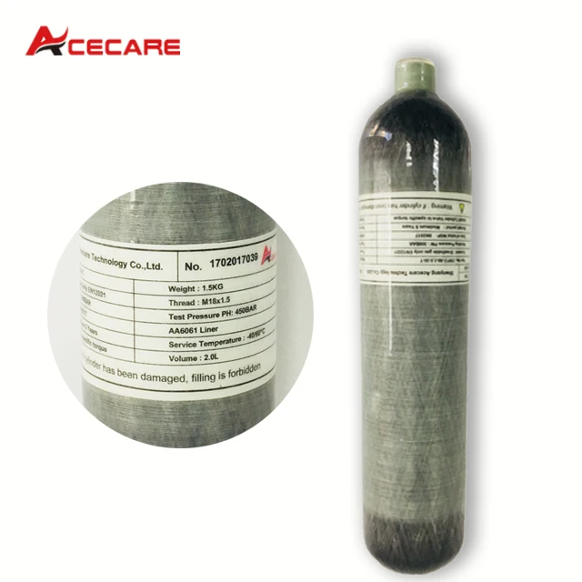 2L Acecare Scuba Pcp 2L/3L/6.8L CE 4500spi Pcp/Air Пейнтбол Танк мини дайвинг углеродного волокна цилиндр Pcp пневматическая винтовка Airforce Condor - Цвет: 2L