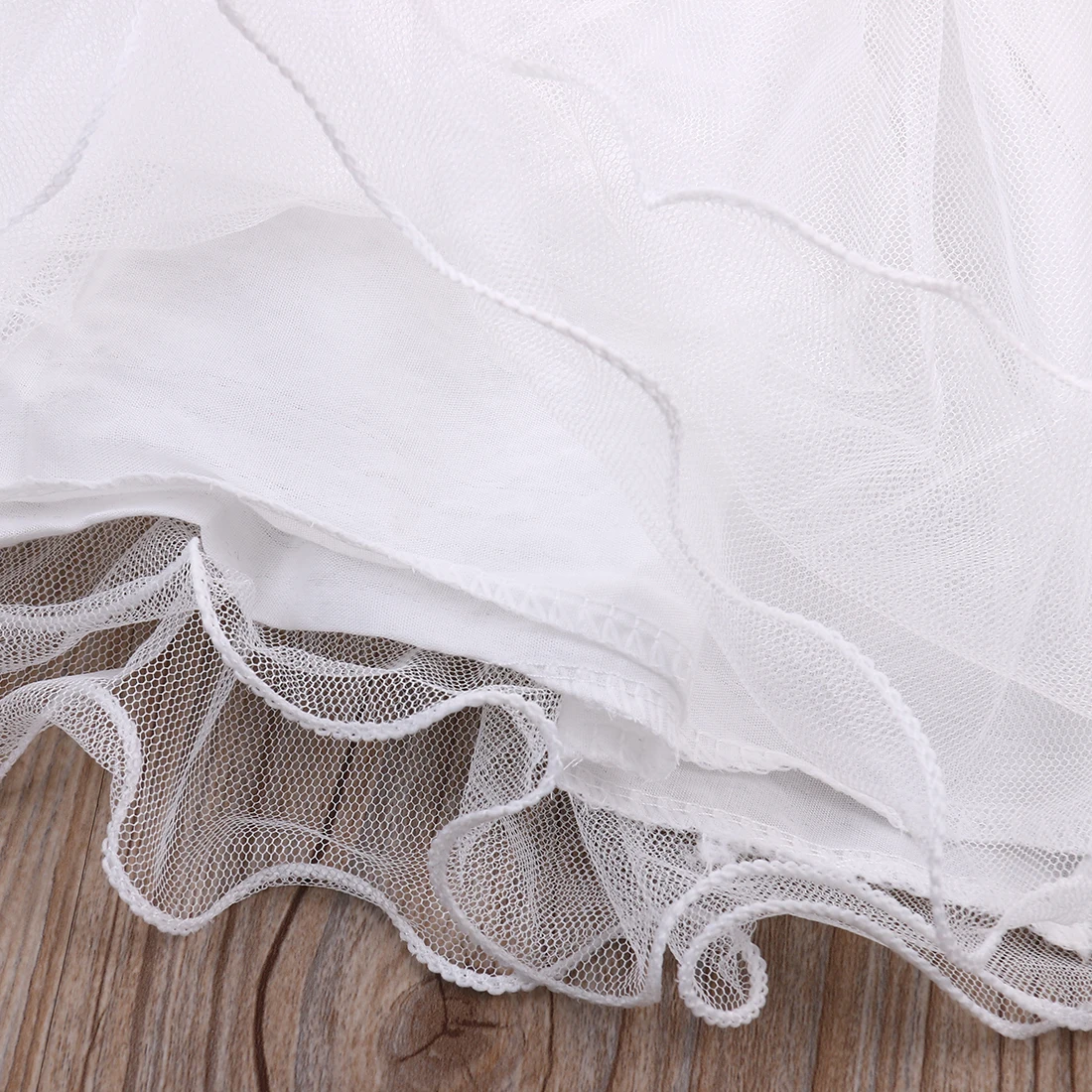 Emmababy Princess Girls Baby Kids Lace Belt Denim Tulle Stitching Dresses Age 1-6Y | Детская одежда и обувь