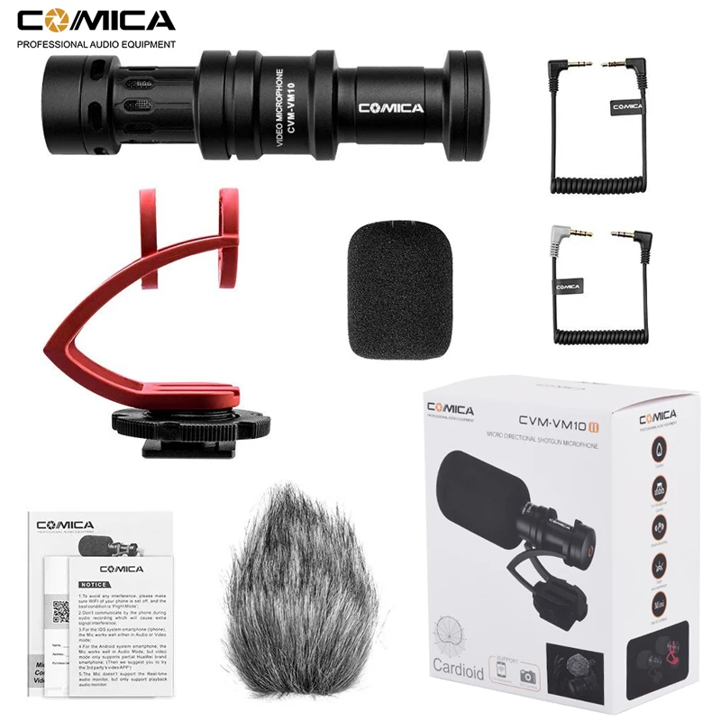 COMICA CVM VM10II микрофон для видеозаписи на цифровую зеркальную камеру с