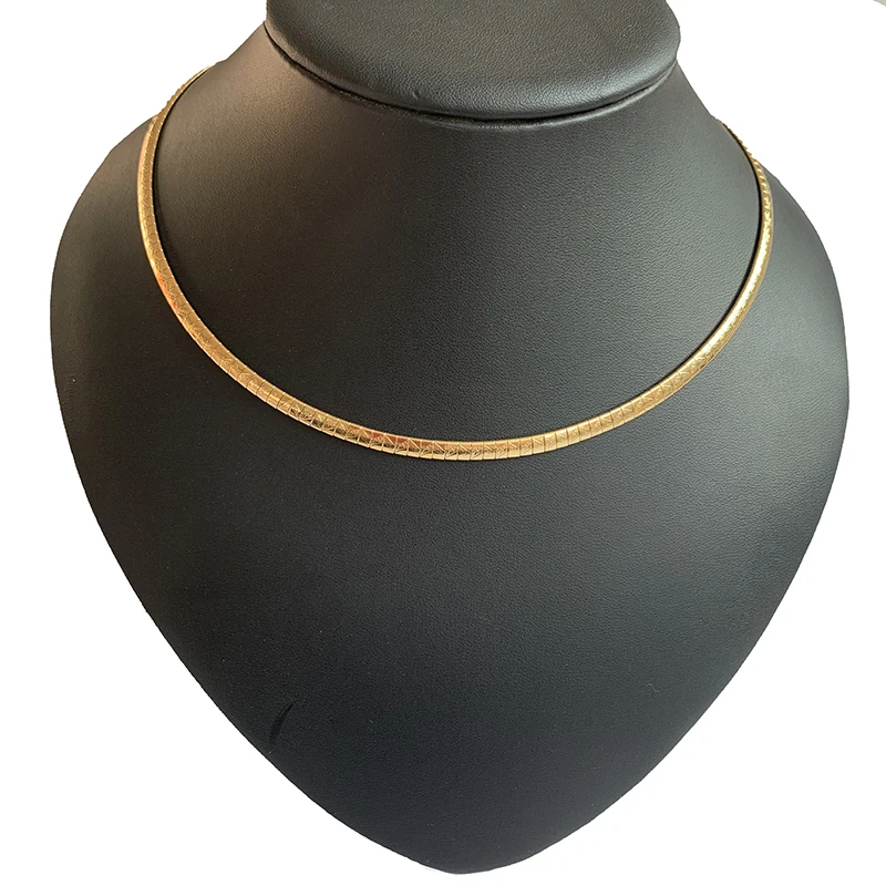 Women Choker Stainless Steel Jewelry Necklace Gold Filled Collar Chain New Style For Girl