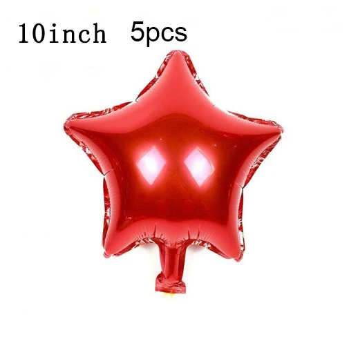 10inch star 1 шт мультфильм Человек-паук фольги шар День рождения детей, мальчика вечерние гелиевые шары героя надувные детские сцены Украшенные поставки - Цвет: 10inch star