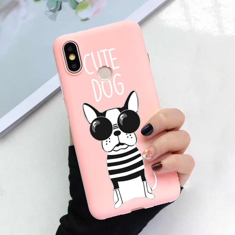 cutedog Задние крышки розового цвета с милыми рисунками в виде чехол для Xiaomi mi A2 A1 5X6X8 Lite 9 SE для Red mi 4A 5 Plus 6A 7 Note 4X 5A 6 7 Pro S2 K20 Мягкий ТПУ чехол с мультипликационным рисунком - Цвет: cutedog