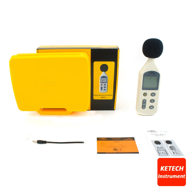 

AR824 Portable Sound Noise Decibe Meter Digital Noise Analyzer