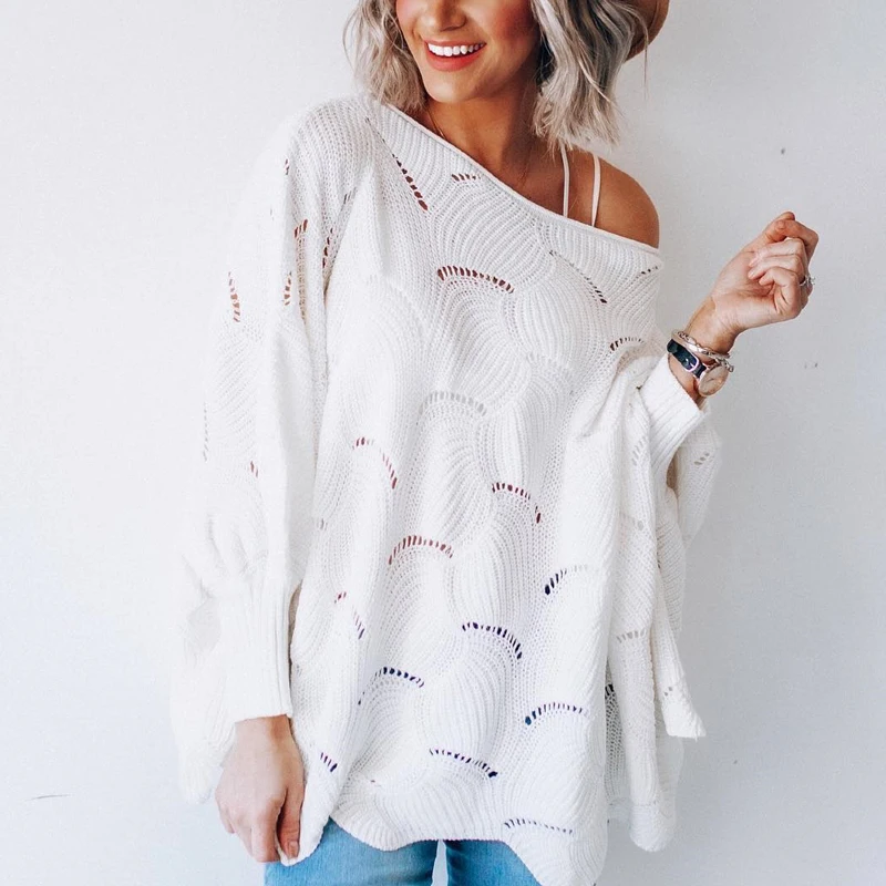 Женские свитера большого размера 12 видов цветов утепленные вязаные пуловеры на