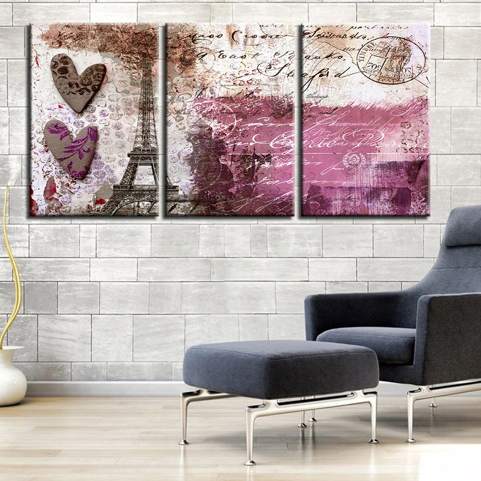 Настенная картина для гостиной 3 шт. винтажные абстрактные картины с
