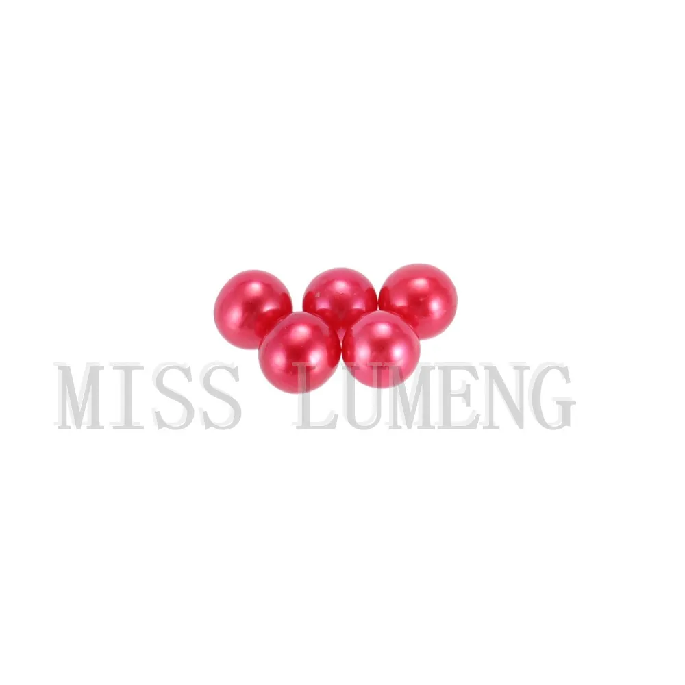 MISS LUMENG 30 шт. 6-7 мм красные фонари akoya круглый жемчуг в красной устрице настоящие