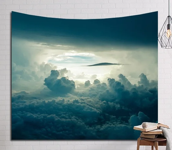 CAMMITEVER Звездный черный горой красивые ночные сцены военно морской флот гобелен с