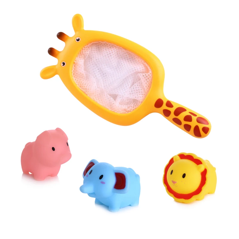 Ванны игрушки для детей Детские ванной Сожмите звучащие Dabbling милые слон воды