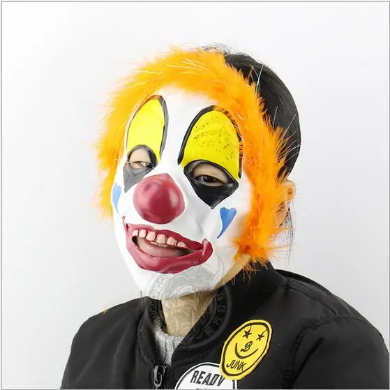 Женская маска клоуна с красным носом Реалистичная Маскарадная для вечеринки |