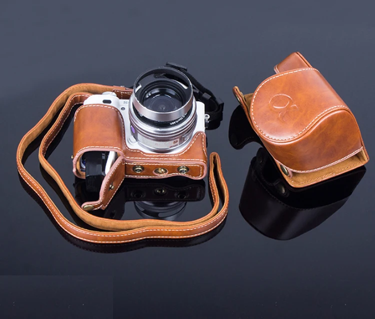 Чехол из искусственной кожи для камеры, чехол для sony A6000 ILCE-6000 A6300 ILCE-6300 6300 NEX-6 16-50 мм с отверстием для батареи