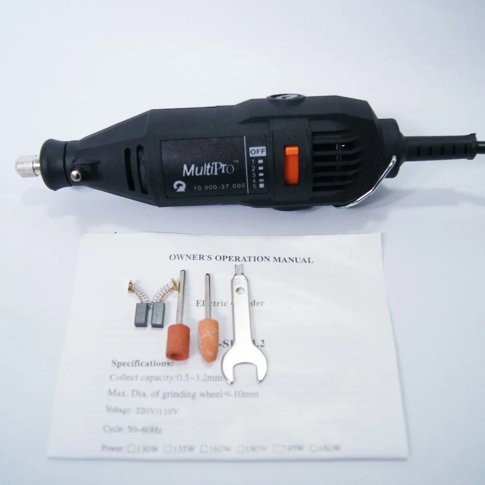 130 Вт Dremel переменная скорость Электрический вращающийся инструмент Мини дрель с