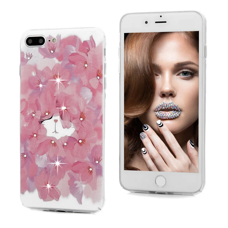 Роскошный чехол со стразами и блестками для Apple iPhone 7 Plus 5 &quotс принтом 3D Bling