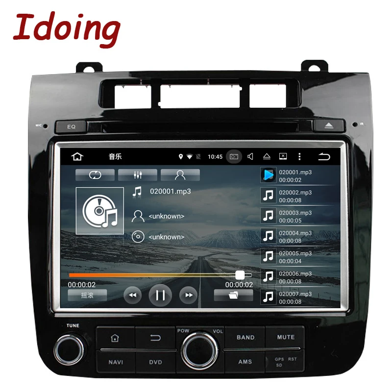 Idoing 2Din Android6.0 автомобиль видео dvd плеер 2 г + 32 руль для VW/Volkswagen Touareg 8 &quotGPS навигации