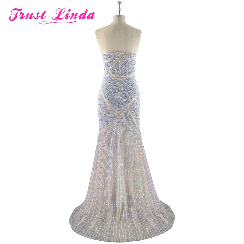 Luxury Mermaid Mother Dresses Jewellery Rhinestone Real Sweetheart Corset Floor Length Celebrity Evening Gowns Robe De Soiree | Свадьбы и