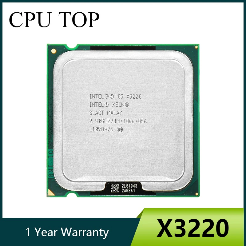 Процессор Intel Xeon X3220 четырехъядерный 2 4 ГГц LGA 775 8M 1066 МГц серверный процессор
