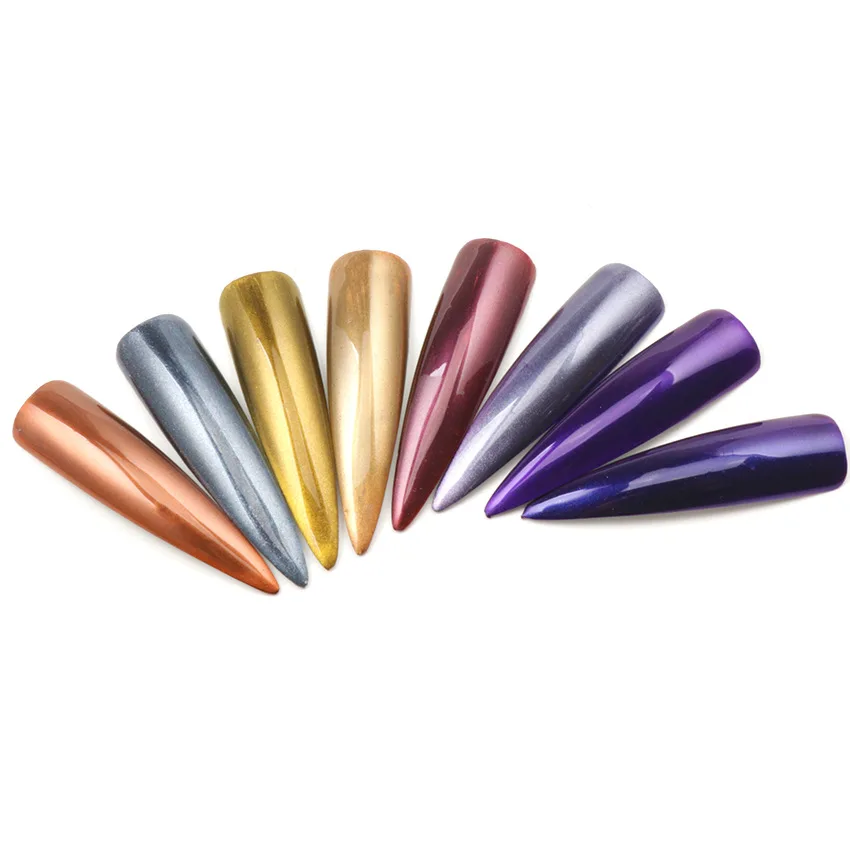 LadyMisty 1 коробка жемчужная оболочка зеркало-Хамелеон Гель для ногтей Порошковые