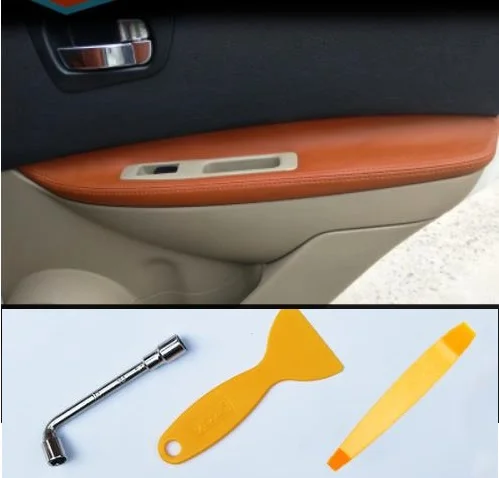 Microfibre Leather Door Panel Armrest Cover Protective Trim For Nissan qashqai J10 2007-2015 with Mount Fittings | Автомобили и