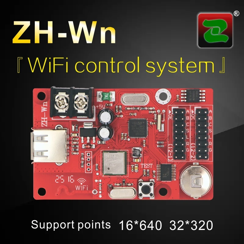 Zhonghang Беспроводной Wi Fi P10 P3.75 led экран дисплей контроллера карты ZH Wn Wm W0 W1 W2 W3 W4 W5 W6