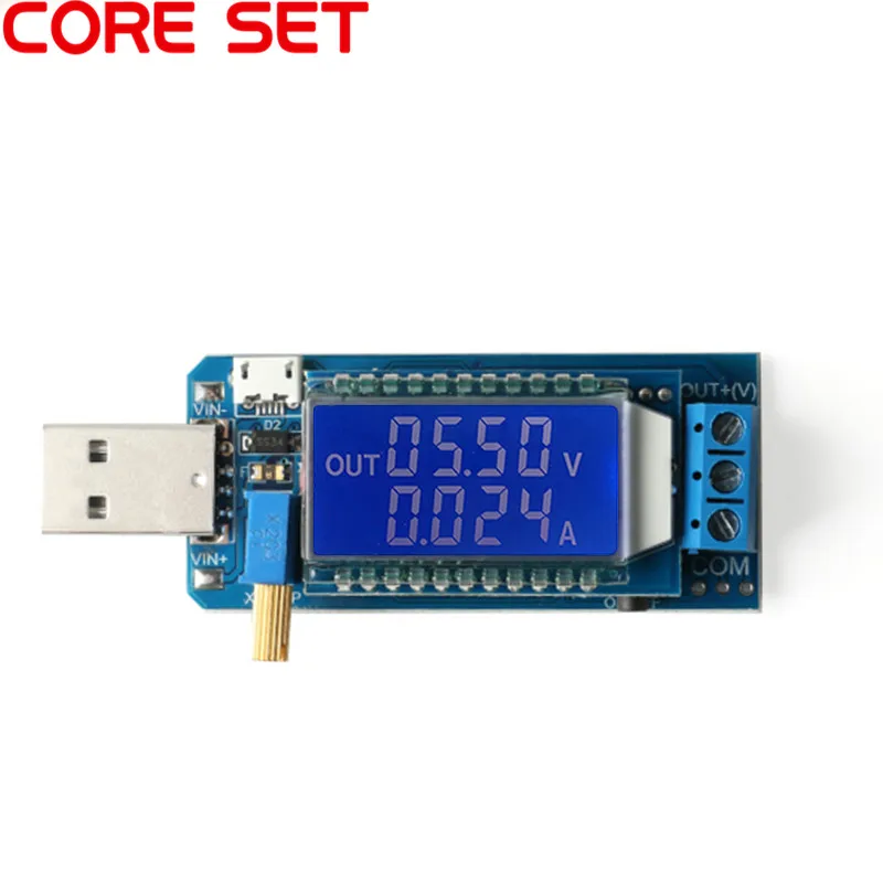 USB повышающий/уменьшающий модуль питания с ЖК дисплеем от 5 в до 3 В/9 В/12 В