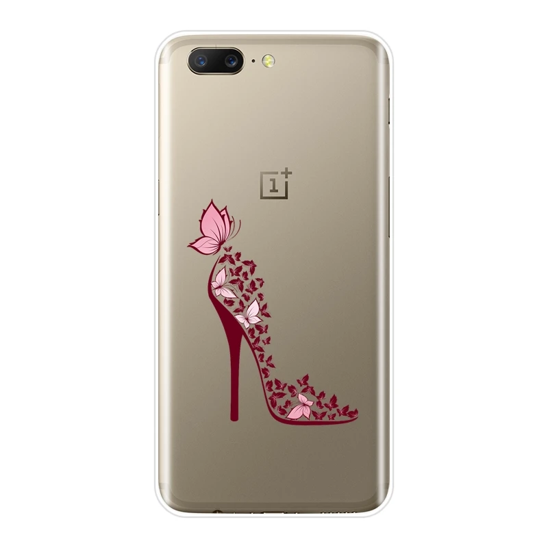 Мягкий силиконовый чехол для телефона OnePlus 3 3T 5 T 6 6T черное сердце любовь обувь