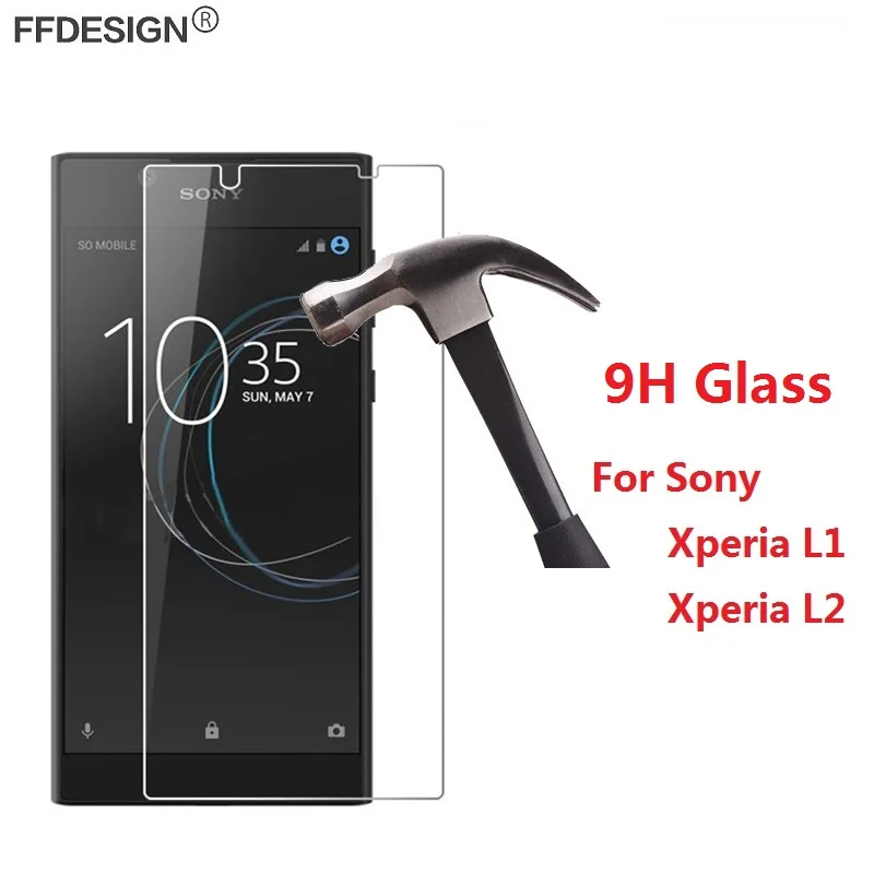 Защитное стекло для Sony Xperia L1 L2 закаленное Защита экрана защитная пленка из фольги