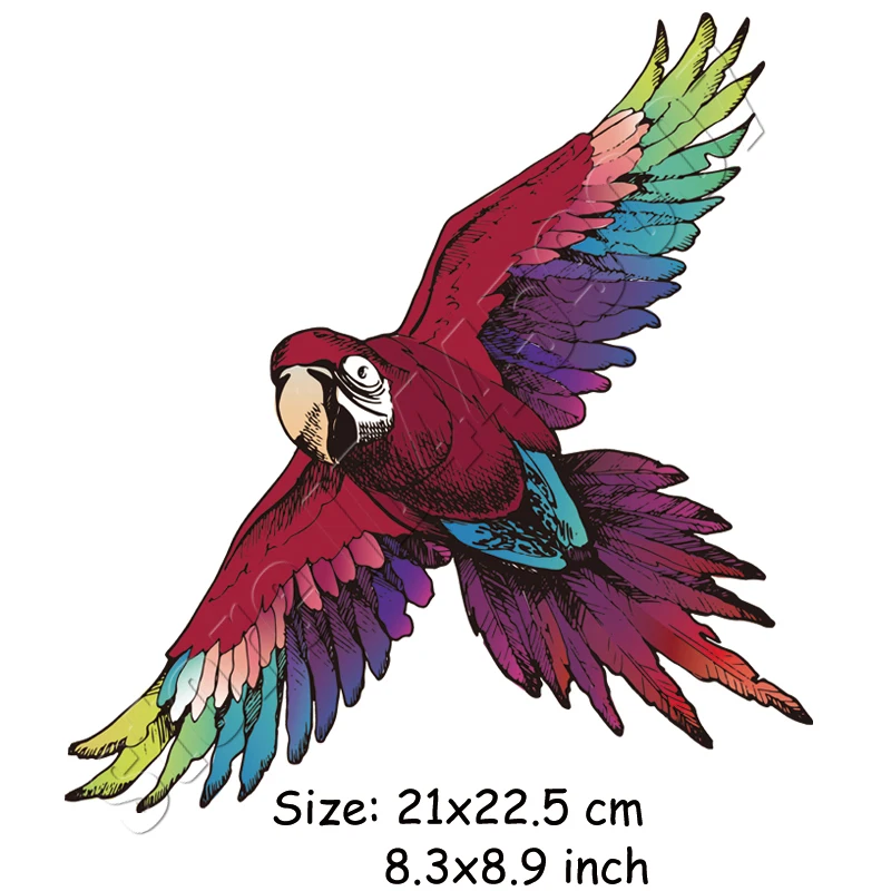 Наклейки для одежды Parrot Parches дома термопереводные наклейки с принтом сделай сам моющиеся декоративные узоры