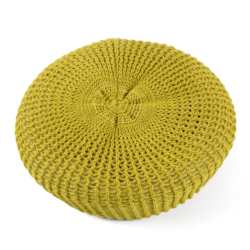 ROSELUOSI женские весенне-летние береты шапка Дамский однотонный вязаный берет Bonia