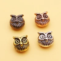 wholesale 20pcs 8x11mm cute owl shaped alloy beads for diy jewelry making we provide mixed wholesale for all items