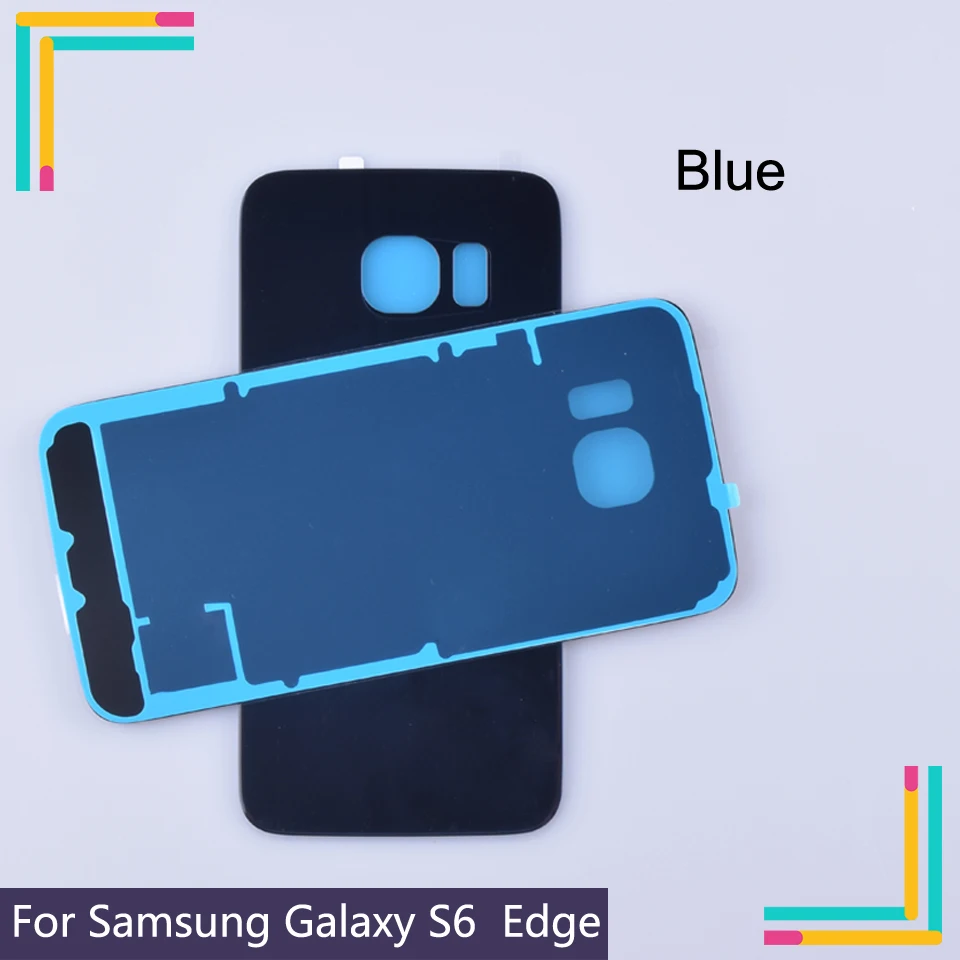 Высококачественная Новинка для Samsung Galaxy S6 S6edge Задняя стеклянная крышка