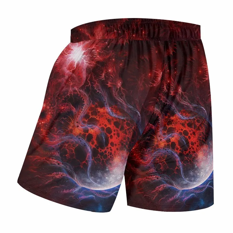 OGKB новые летние боксеры с эластичной резинкой на талии мужские шорты принтом Red