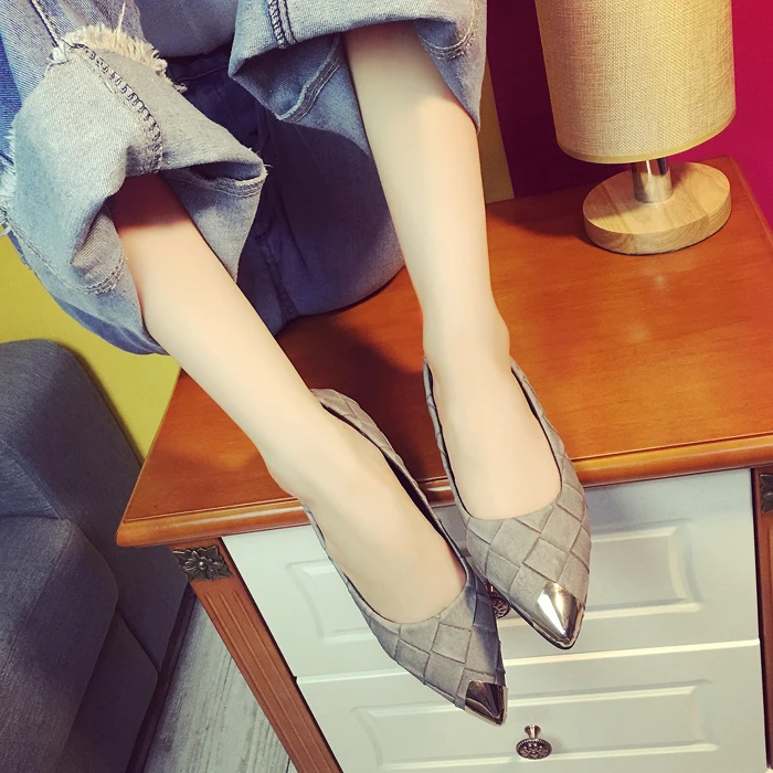 2016 весной и Осенью Новый Южный Корейской версии плоским указал обувь Asakuchi Дуг hollow