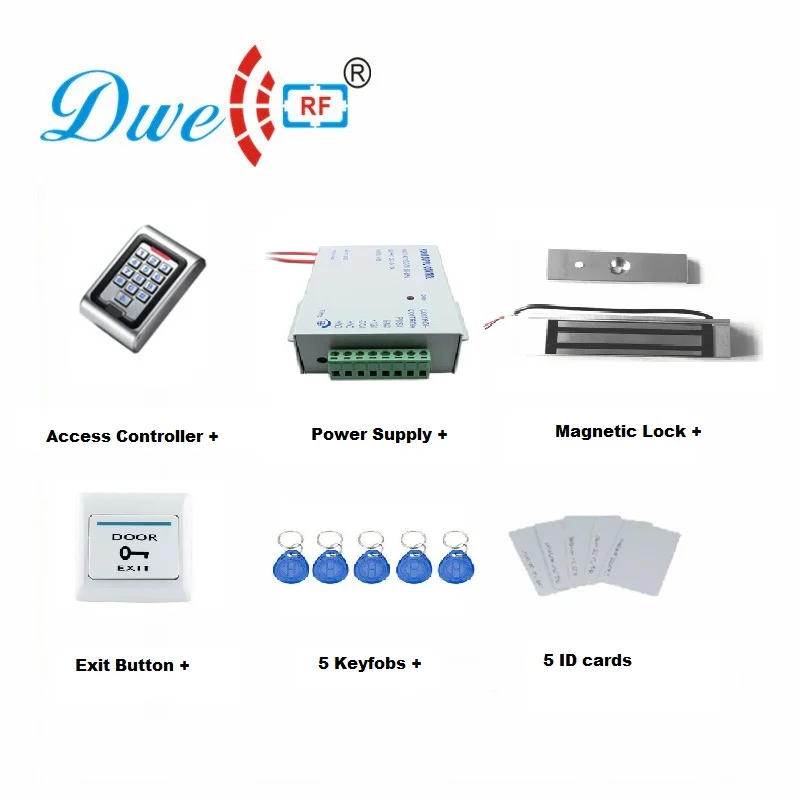 Система контроля доступа DWE CC RF с магнитным дверным замком питанием ключами