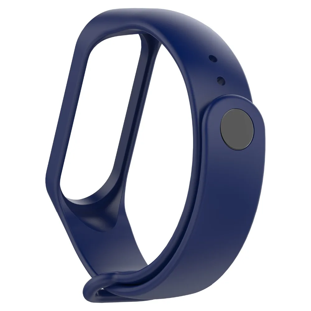 Силиконовый сменный мягкий ремешок для Xiaomi Mi Band 3 спортивный браслет наручных