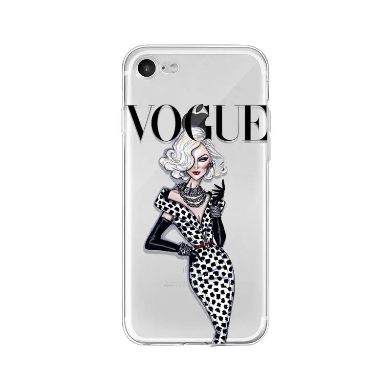 Yinuoda VOGUE Рождество девушка пользовательские фото мягкий чехол для телефона Apple