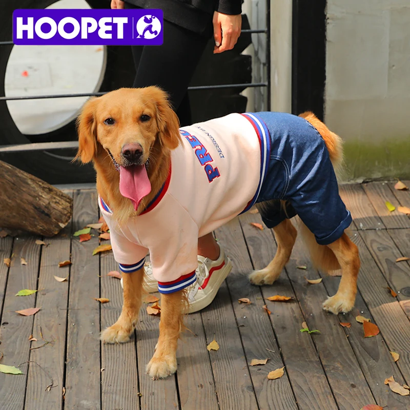 HOOPET одежда для больших собак среднего размера осенняя и зимняя с четырьмя