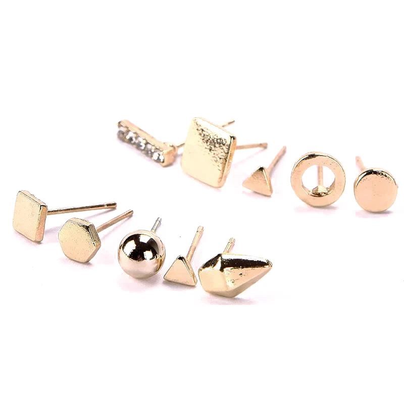 9 пар модных комплектов панк моды женские серьги гвоздики для женщин ювелирные