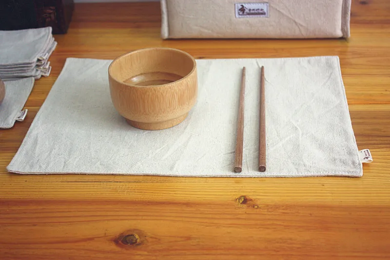 Хлопковая льняная подставка первичных цветов коврики для стола подставки под