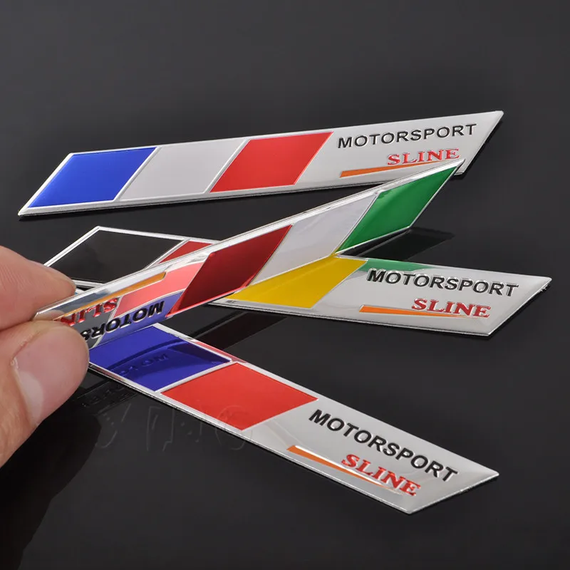 Стикер для автомобиля с национальным флагом эмблема BMW M производительность Audi S