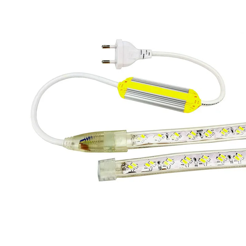 Светодиодная лента 3 в 1 220 В с разъемом питания европейского стандарта SMD 5730 л/м