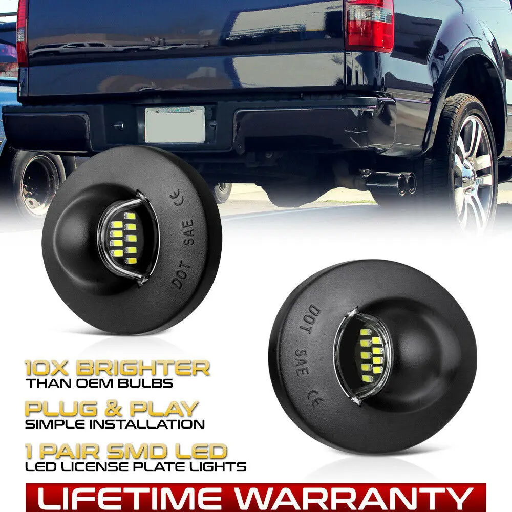 Новый 1 пара пикап яркий SMD светодиодный светильник номерного знака для Ford F-150