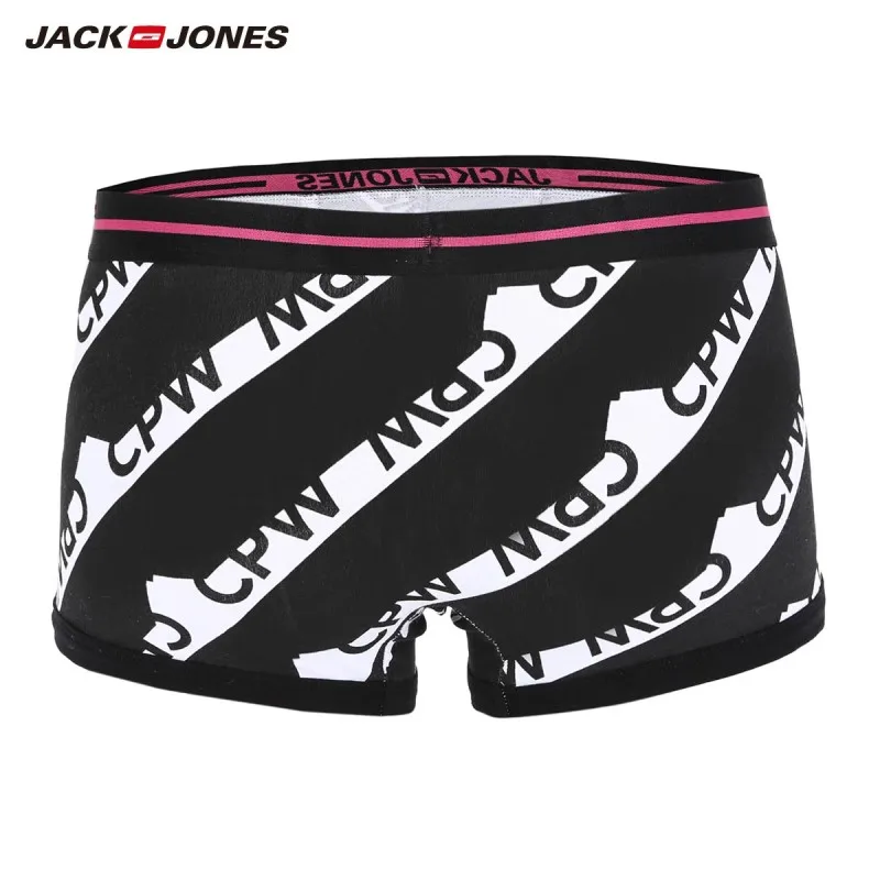 JackJones мужские эластичные хлопковые с буквенным принтом контрастные сращивания