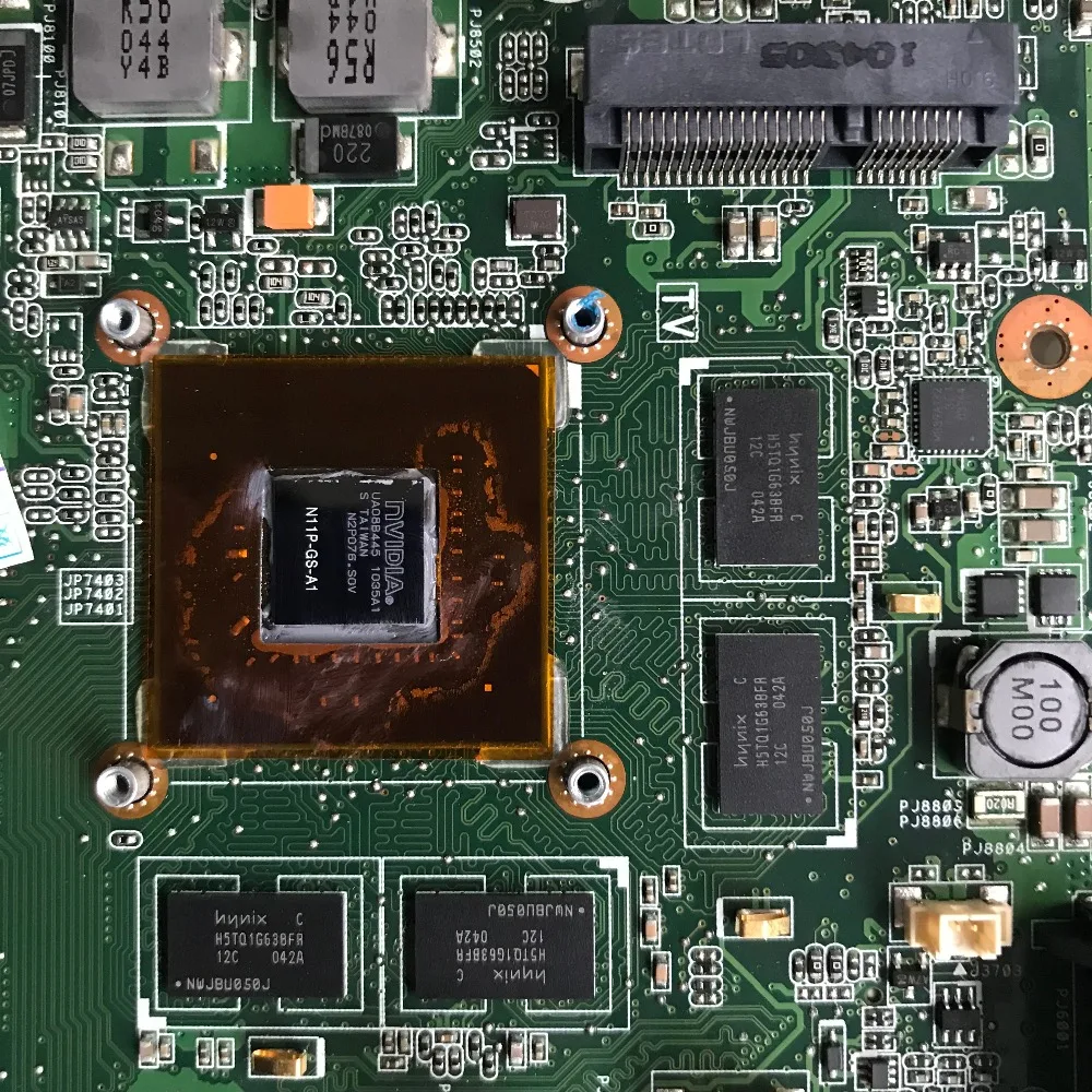 Для ASUS N53JQ материнская плата для ноутбука N53JG REV-2 2 Поддержка i7 процессор GT425M 1G GPU 4