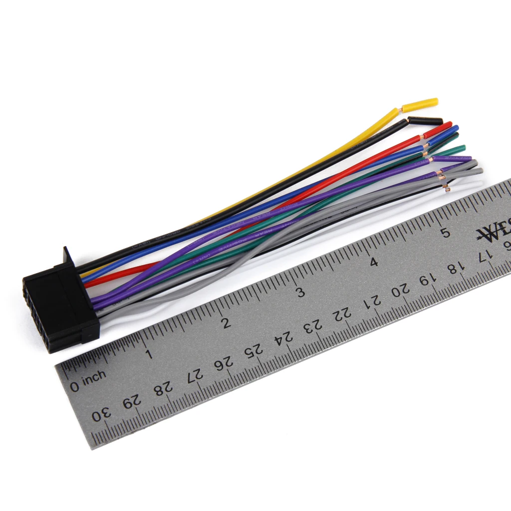 1Piece Wire Harness Adapter Connector Cable power antenna Radio Plug Car Stereo 16pin Connector Power Cord for Pioneer 2350