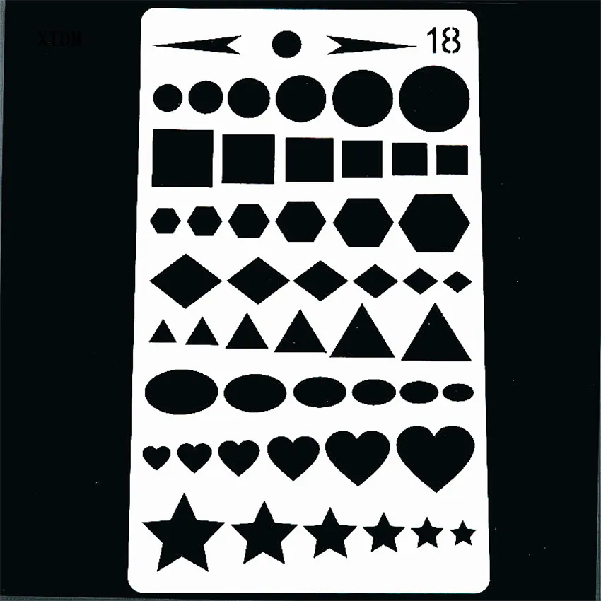 Градиентная графическая форма щит Сделай Сам торт Скрапбукинг трафареты полые