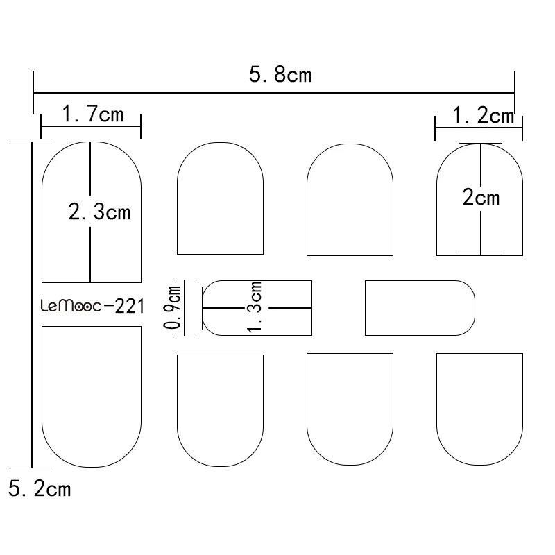 LEMOOC переводная наклейка для ногтей 1 лист милый дизайн животных украшение