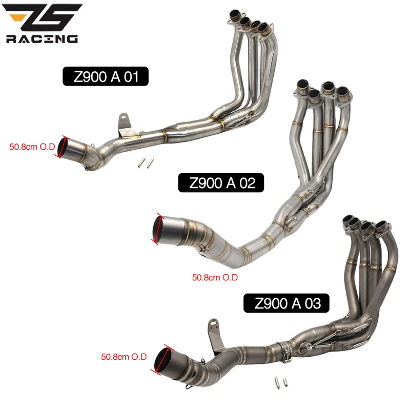 ZS Racing для Kawasaki Z900 2017 2018 мотоцикл полная система Модифицированная глушитель труба