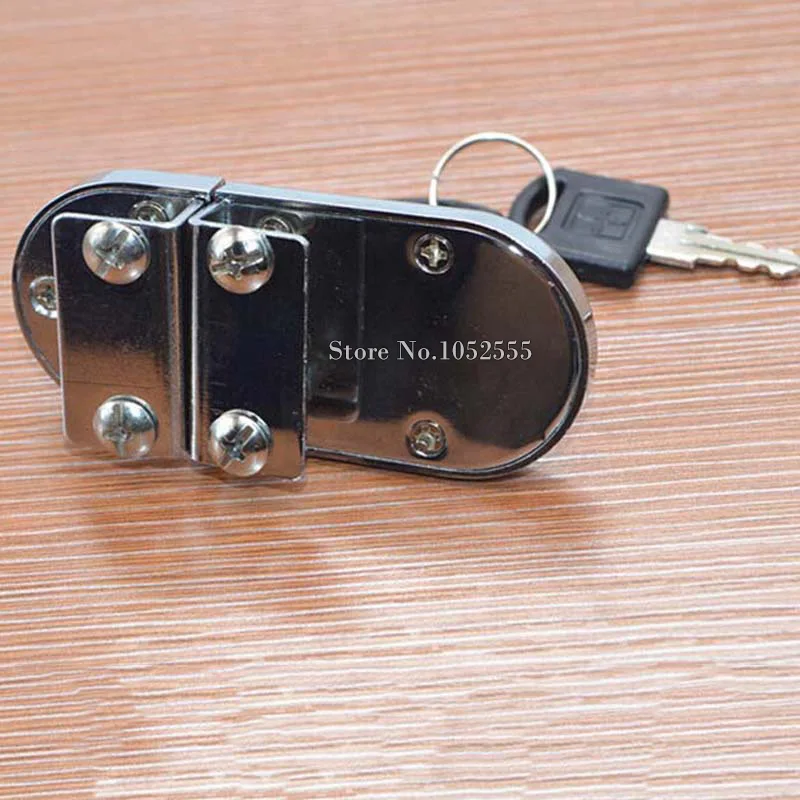 Оптовая продажа 20 комплектов двойные замки для стеклянных дверей шкафов витрин