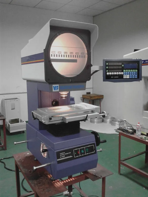 

Optical profile projector DC3000 DRO digital readout with 2pcs linear scale 1um resolution