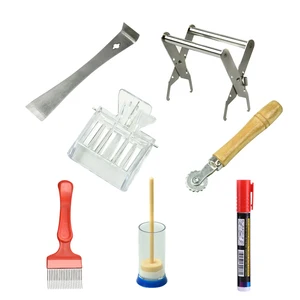 7 шт.компл. новая вилка для распаковки пчеловодства + улавливатель маток + маркировочная ручка + инструмент для улья, универсальный инструмент, практичные комплекты оборудования для пчеловодства